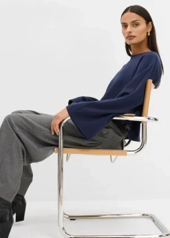 Cape-Langarmshirt Damen Shirts & Tops