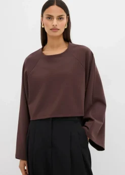 Damen bonprix Shirts & Tops|Cape-Langarmshirt