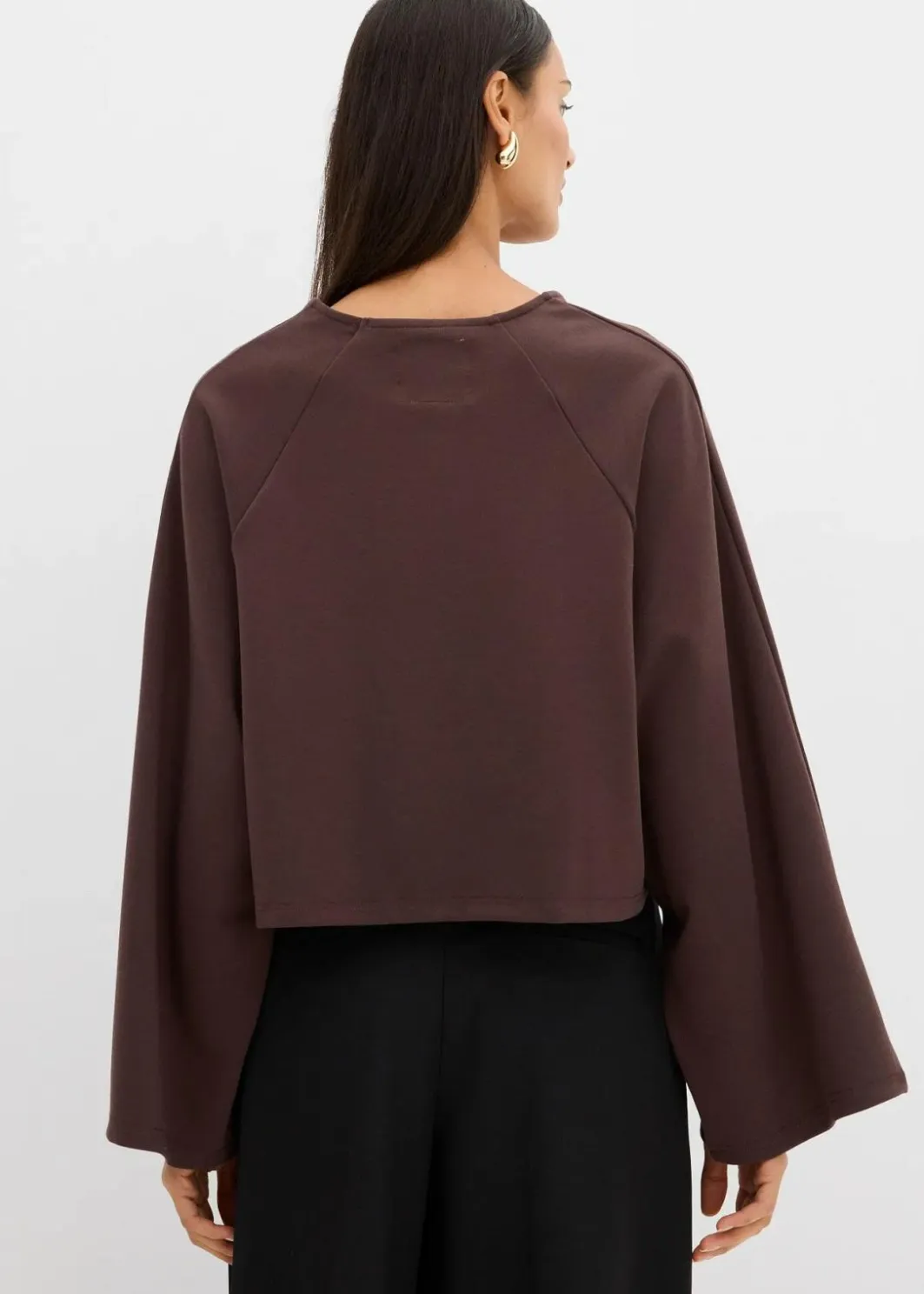 Damen bonprix Shirts & Tops|Cape-Langarmshirt