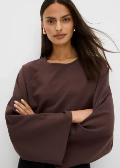 Damen bonprix Shirts & Tops|Cape-Langarmshirt