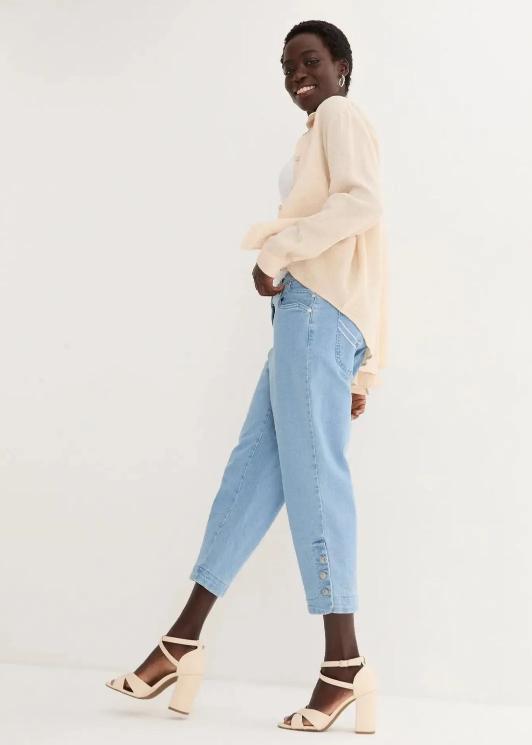 Discount Capri Jeans Mid Waist Damen Jeans|Bekleidung·Shirts & Tops