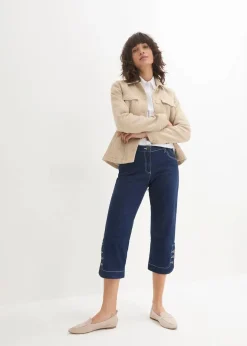 Outlet Capri Jeans Mid Waist Damen Jeans|Bekleidung·Shirts & Tops