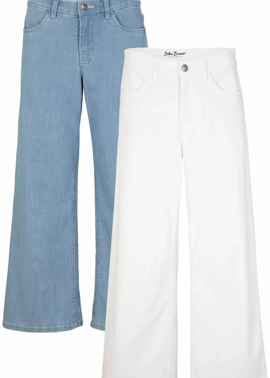 Clearance Capri Jeans Mid Waist, (2er Pack) Damen Bekleidung·Shirts & Tops|Jeans