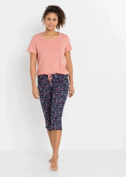 Online Capri Pyjama aus reiner Baumwolle (2er Pack) Damen Wäsche·Nachtwäsche|Nachtwäsche