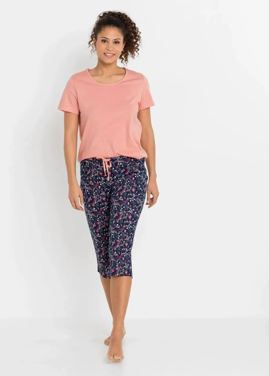 Online Capri Pyjama aus reiner Baumwolle (2er Pack) Damen Wäsche·Nachtwäsche|Nachtwäsche