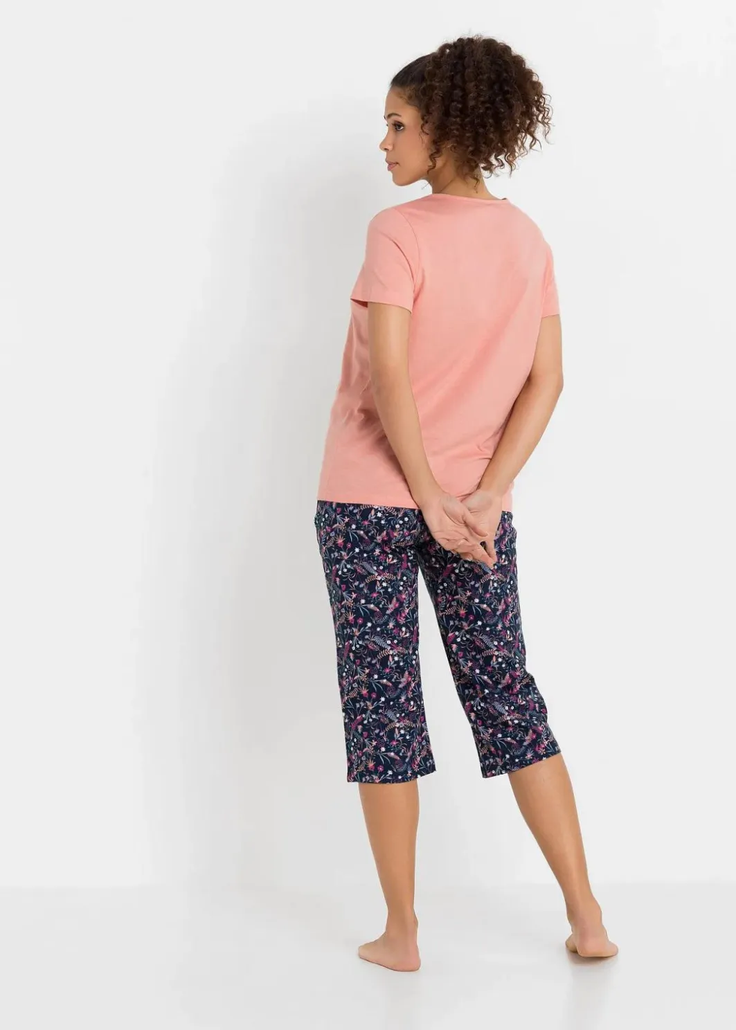 Online Capri Pyjama aus reiner Baumwolle (2er Pack) Damen Wäsche·Nachtwäsche|Nachtwäsche