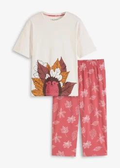 Capri Pyjama aus reiner Bio-Baumwolle Damen Nachhaltigere Materialien|Nachtwäsche