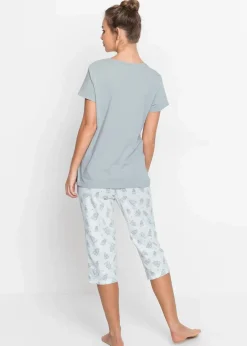 New Capri Pyjama mit kurzen Ärmeln Damen Nachtwäsche|Wäsche·Nachtwäsche