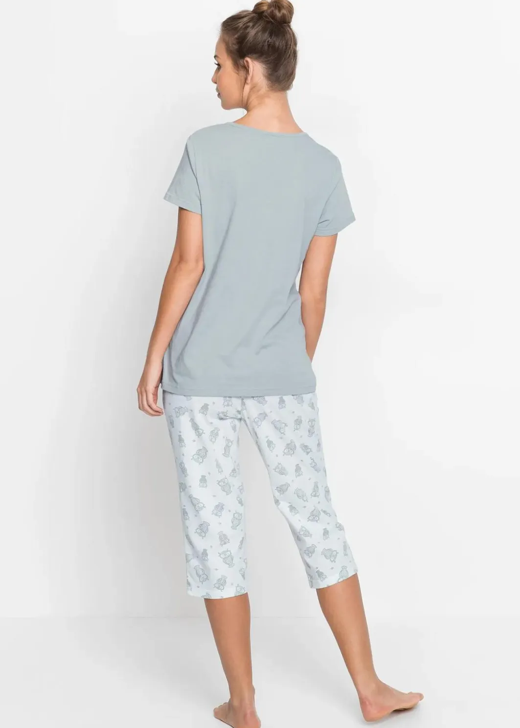 New Capri Pyjama mit kurzen Ärmeln Damen Nachtwäsche|Wäsche·Nachtwäsche