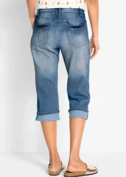 New Capri Slim Fit Jeans, Mid Waist Damen Bekleidung·Shirts & Tops|Jeans