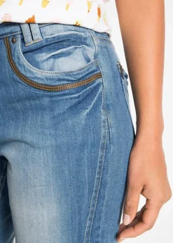 New Capri Slim Fit Jeans, Mid Waist Damen Bekleidung·Shirts & Tops|Jeans