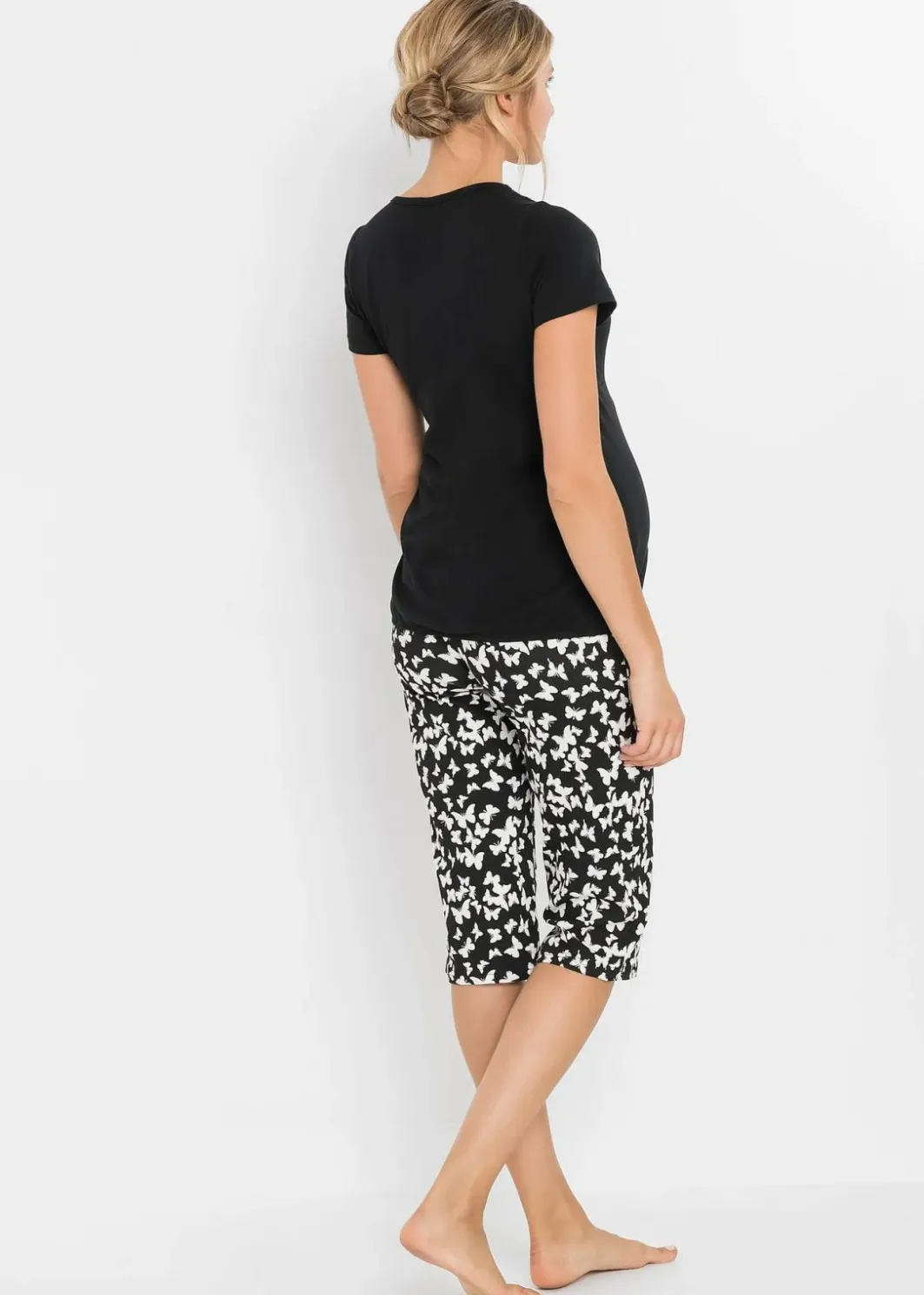 Outlet Capri Still Pyjama mit Bio-Baumwolle Damen Wäsche·Still- & Umstandswäsche|Wäsche·Nachtwäsche