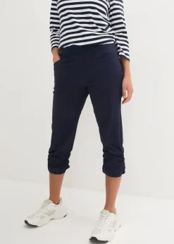 Online Capri-Hose aus Baumwoll-Mix Damen Hosen|Bekleidung·Kleider