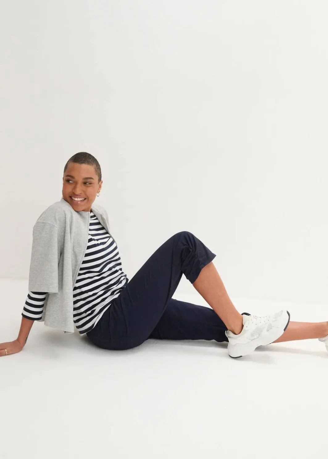 Online Capri-Hose aus Baumwoll-Mix Damen Hosen|Bekleidung·Kleider