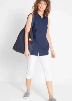 Hot Capri-Hose aus Baumwoll-Mix Damen Hosen|Bekleidung·Kleider