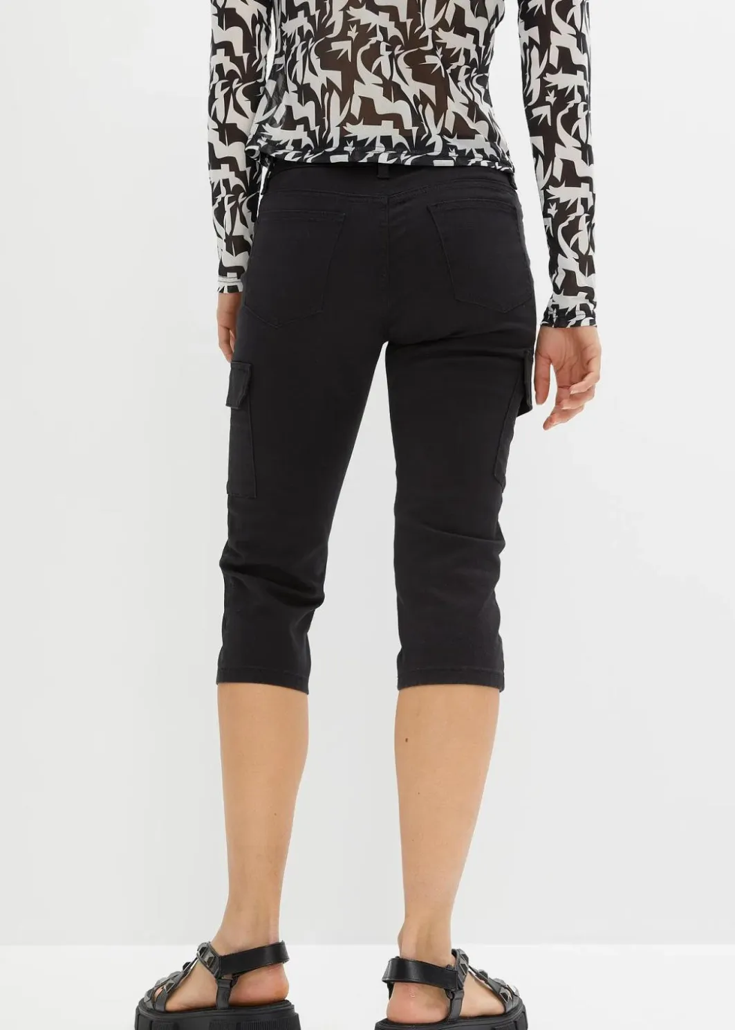 Best Capri-Hose aus elastischem Baumwoll-Mix Damen Hosen