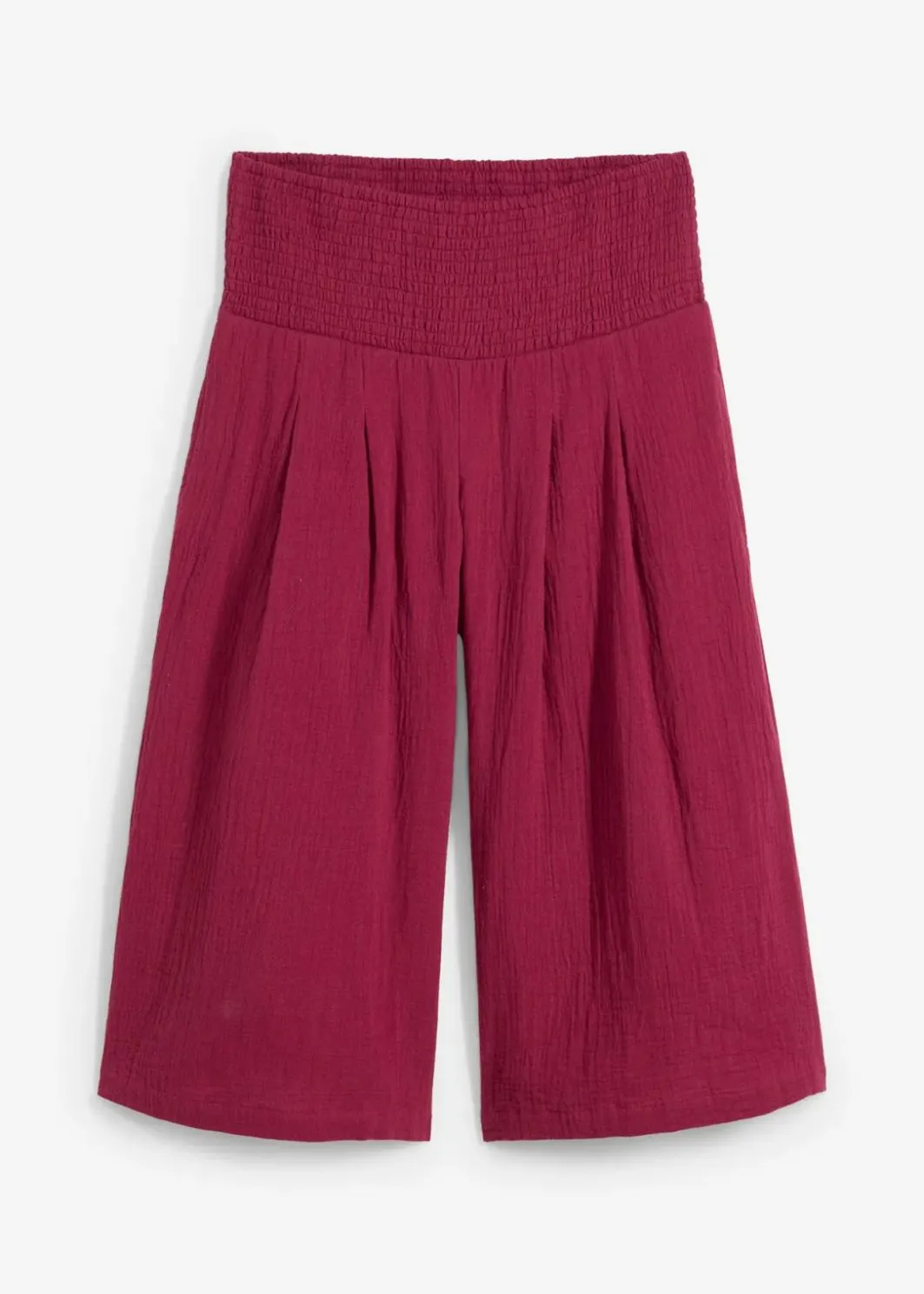 Capri-Hose aus softem Musselin Damen Hosen|Bekleidung·Kleider