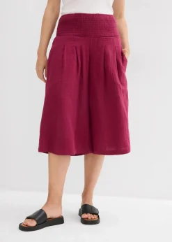 Capri-Hose aus softem Musselin Damen Hosen|Bekleidung·Kleider