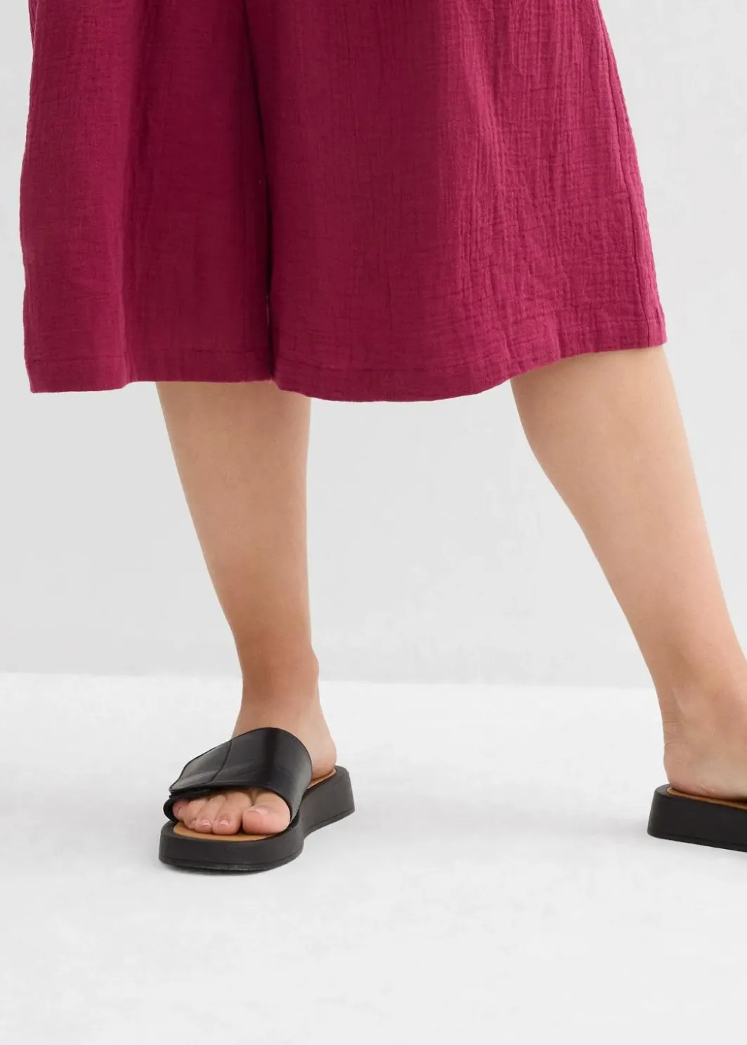 Capri-Hose aus softem Musselin Damen Hosen|Bekleidung·Kleider