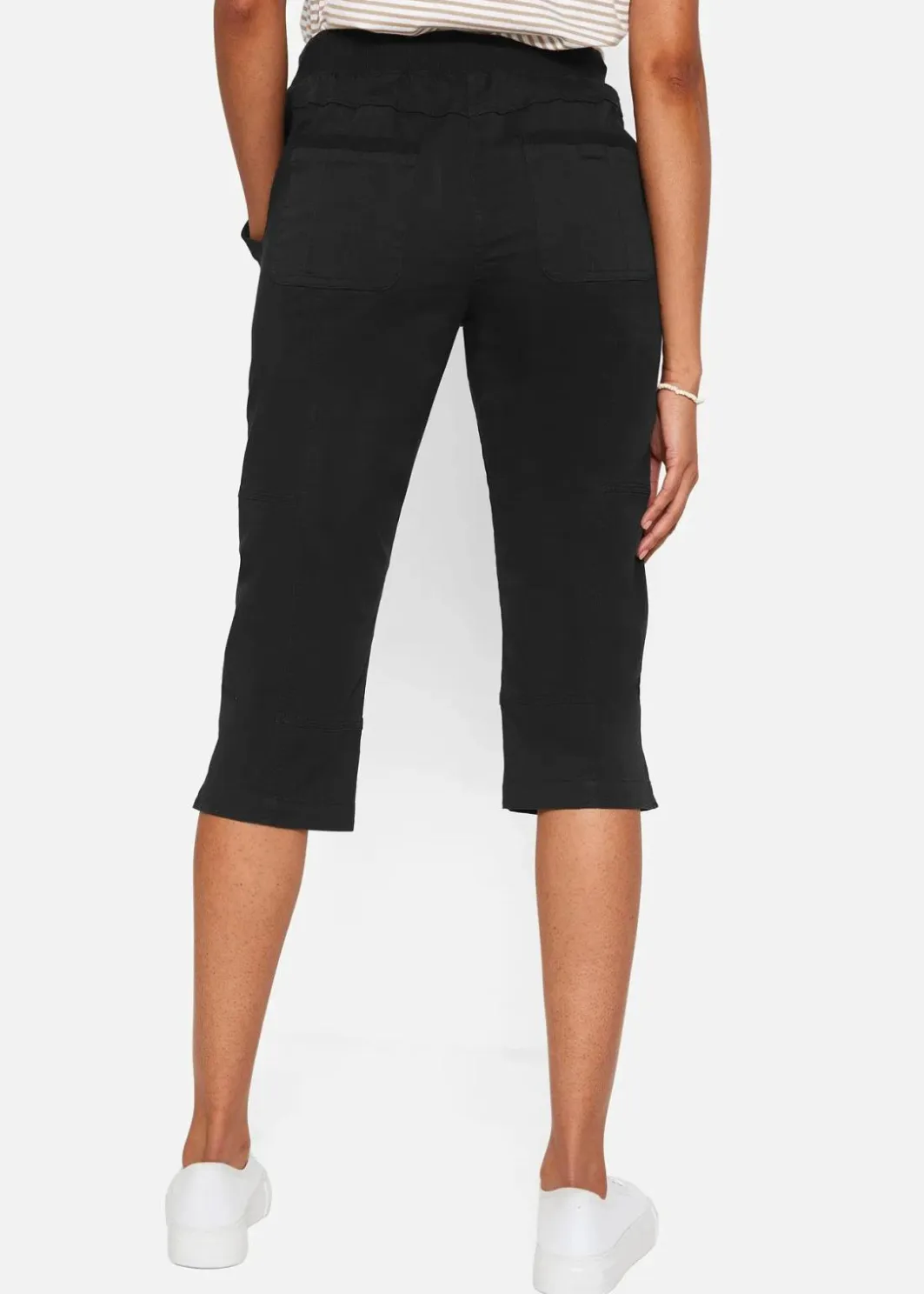Damen bonprix Bekleidung·Kleider|Hosen|Caprihose mit Bindeband