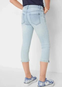 Clearance Capri-Jeans Mid Waist Kinder Mädchen 9-16 Jahre·Jeans
