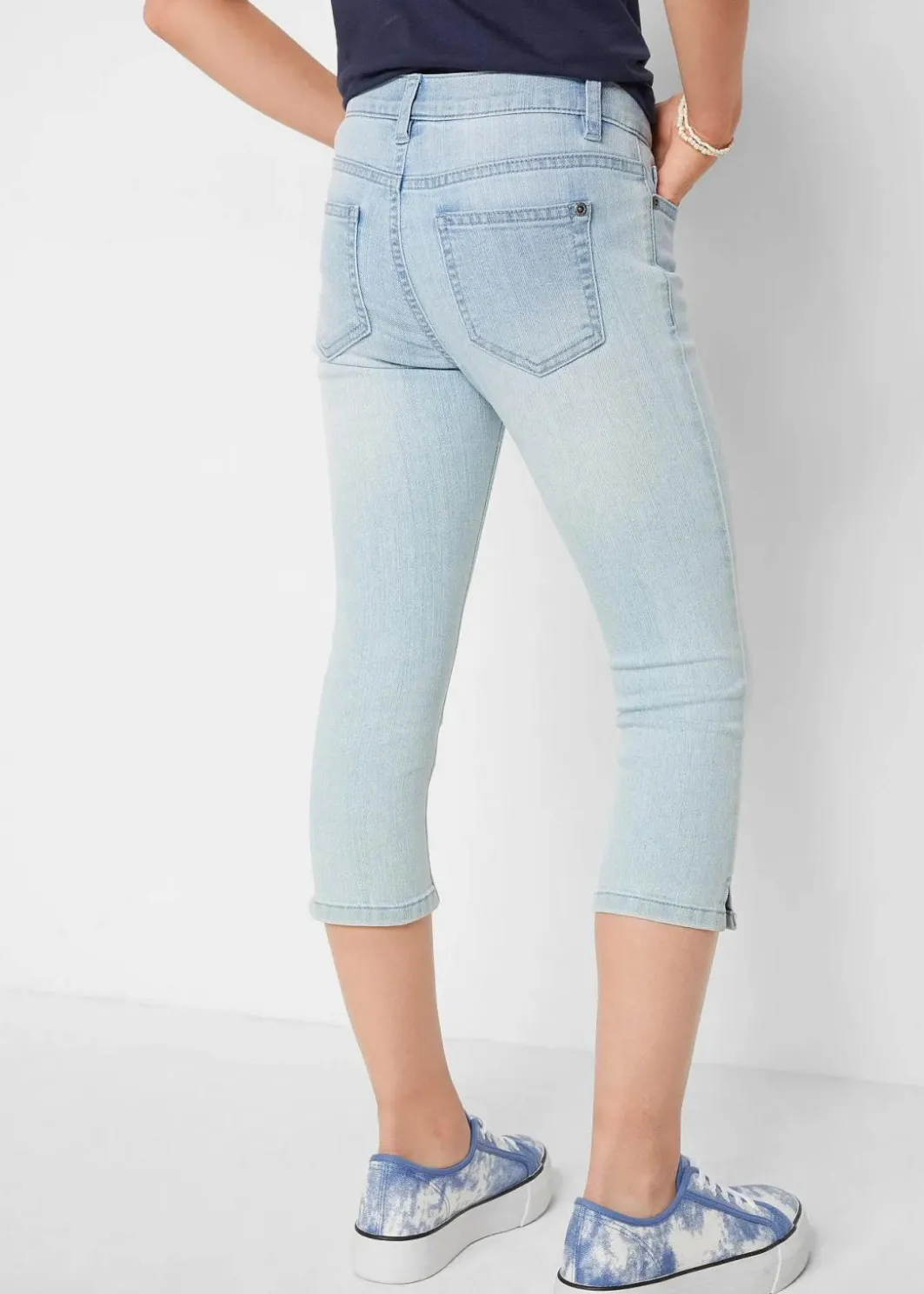 Clearance Capri-Jeans Mid Waist Kinder Mädchen 9-16 Jahre·Jeans