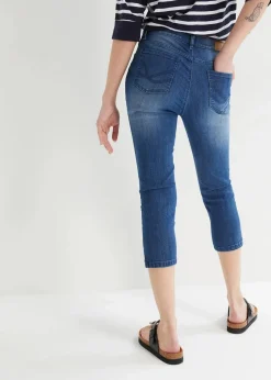 Damen bonprix Bekleidung·Shirts & Tops|Jeans|Capri-Jeans Slim, Mid Waist (2er Pack)