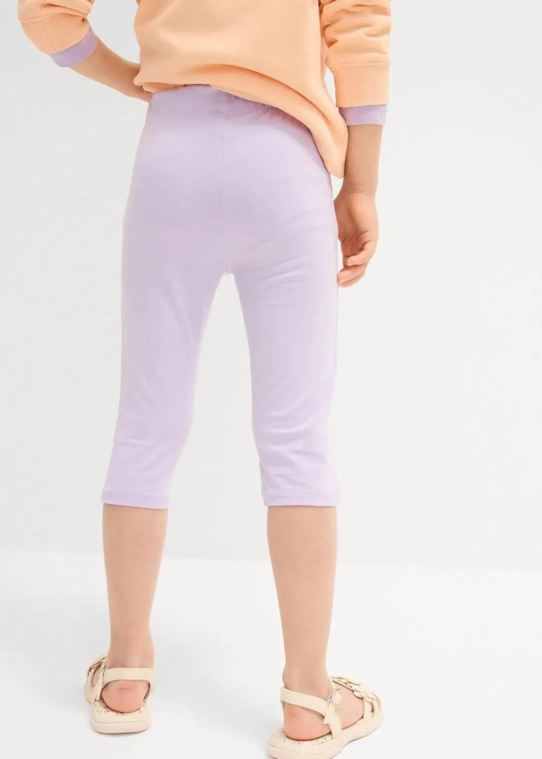 Kinder bonprix Mädchen 2-8 Jahre·Jeans & Hosen|Mädchen 2-8 Jahre·Mehrfachpacks|Capri-Leggings aus elastischem Bio-Baumwoll-Mix (2er Pack)