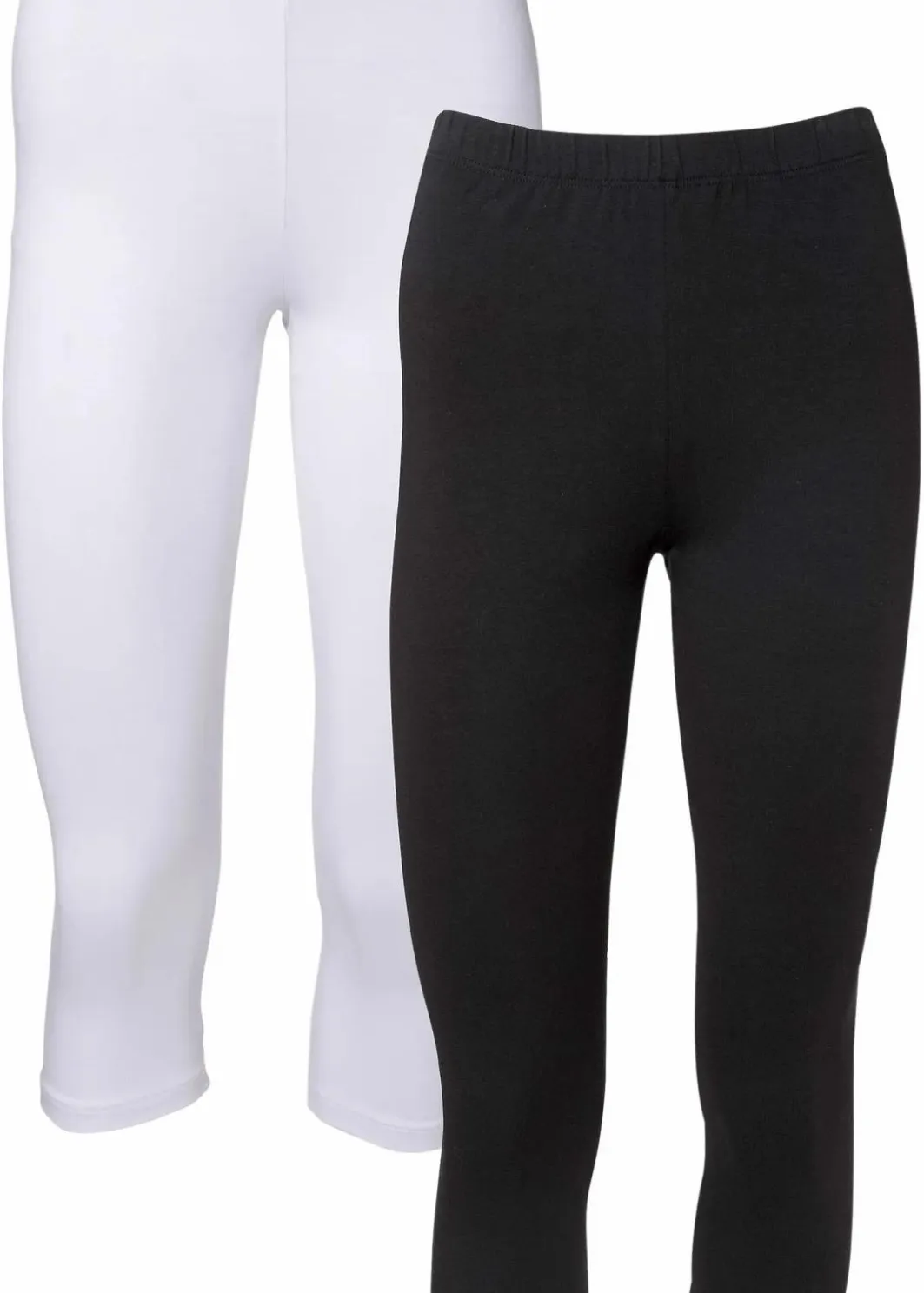 Damen bonprix Hosen|Basics|Capri-Leggings (2er-Pack)