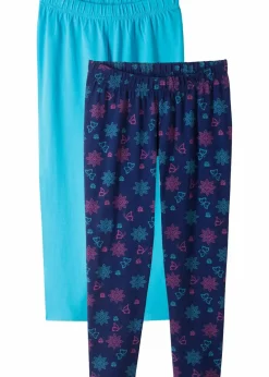 Kinder bonprix Mädchen 9-16 Jahre·Mehrfachpacks|Mädchen 9-16 Jahre·Hosen & Leggings|Capri-Leggings mit Bio-Baumwolle (2er Pack)