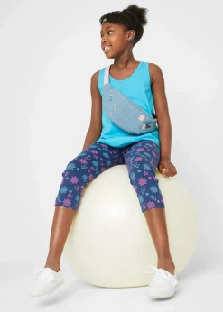 Kinder bonprix Mädchen 9-16 Jahre·Mehrfachpacks|Mädchen 9-16 Jahre·Hosen & Leggings|Capri-Leggings mit Bio-Baumwolle (2er Pack)