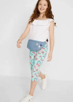 Kinder bonprix Mädchen 9-16 Jahre·Mehrfachpacks|Mädchen 9-16 Jahre·Hosen & Leggings|Capri-Leggings mit Bio-Baumwolle (2er Pack)