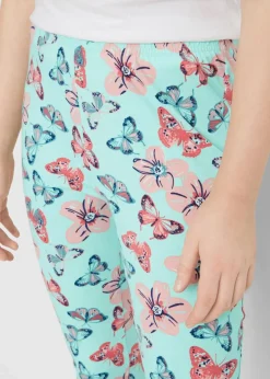 Kinder bonprix Mädchen 9-16 Jahre·Mehrfachpacks|Mädchen 9-16 Jahre·Hosen & Leggings|Capri-Leggings mit Bio-Baumwolle (2er Pack)