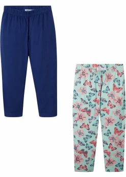 Kinder bonprix Mädchen 9-16 Jahre·Mehrfachpacks|Mädchen 9-16 Jahre·Hosen & Leggings|Capri-Leggings mit Bio-Baumwolle (2er Pack)