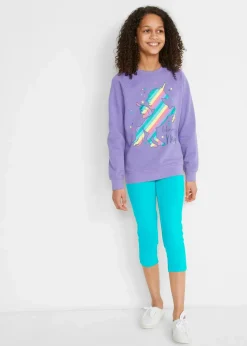 Kinder bonprix Mädchen 9-16 Jahre·Mehrfachpacks|Mädchen 9-16 Jahre·Hosen & Leggings|Capri-Leggings mit elastischem Bio-Baumwoll-Mix (2er Pack)