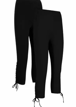 Online Capri-Leggings mit Raffung (2er Pack) Damen Bekleidung·Kleider|Hosen