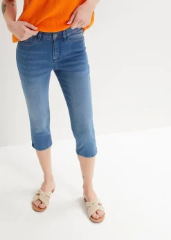 Damen bonprix Jeans|Bekleidung·Shirts & Tops|Capri-Ultra-Soft-Jeans