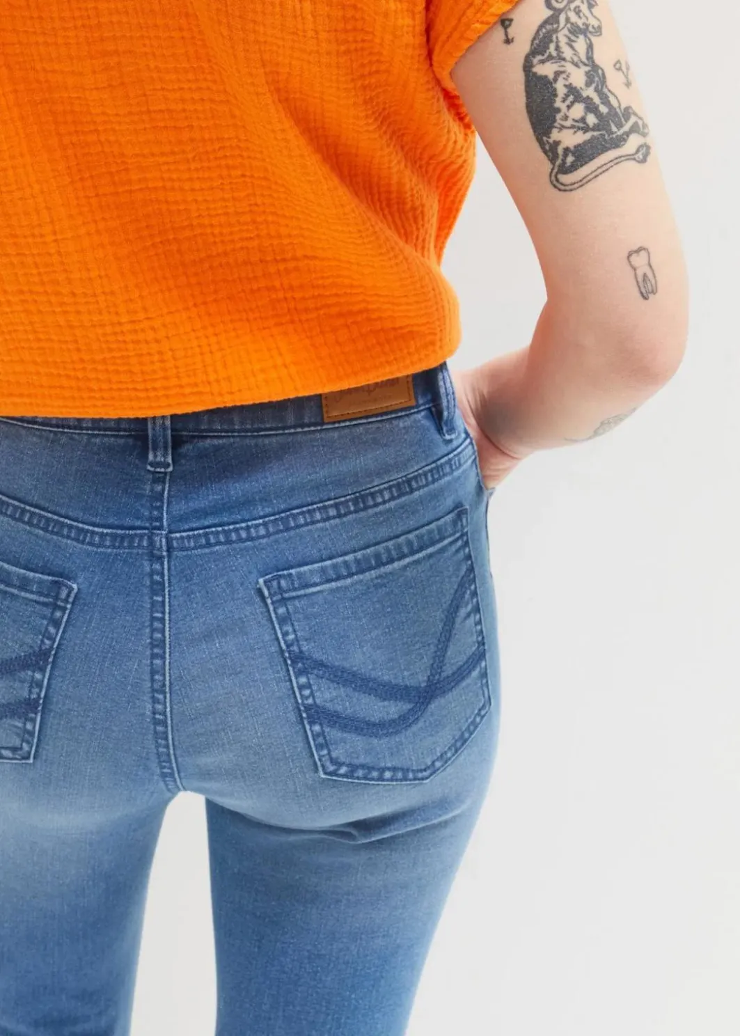 Damen bonprix Jeans|Bekleidung·Shirts & Tops|Capri-Ultra-Soft-Jeans