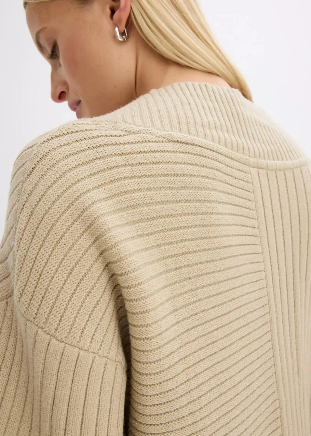 Damen bonprix Bekleidung·Umstandsmode|Bekleidung·Jeans|Cardigan mit Rippstrickmuster