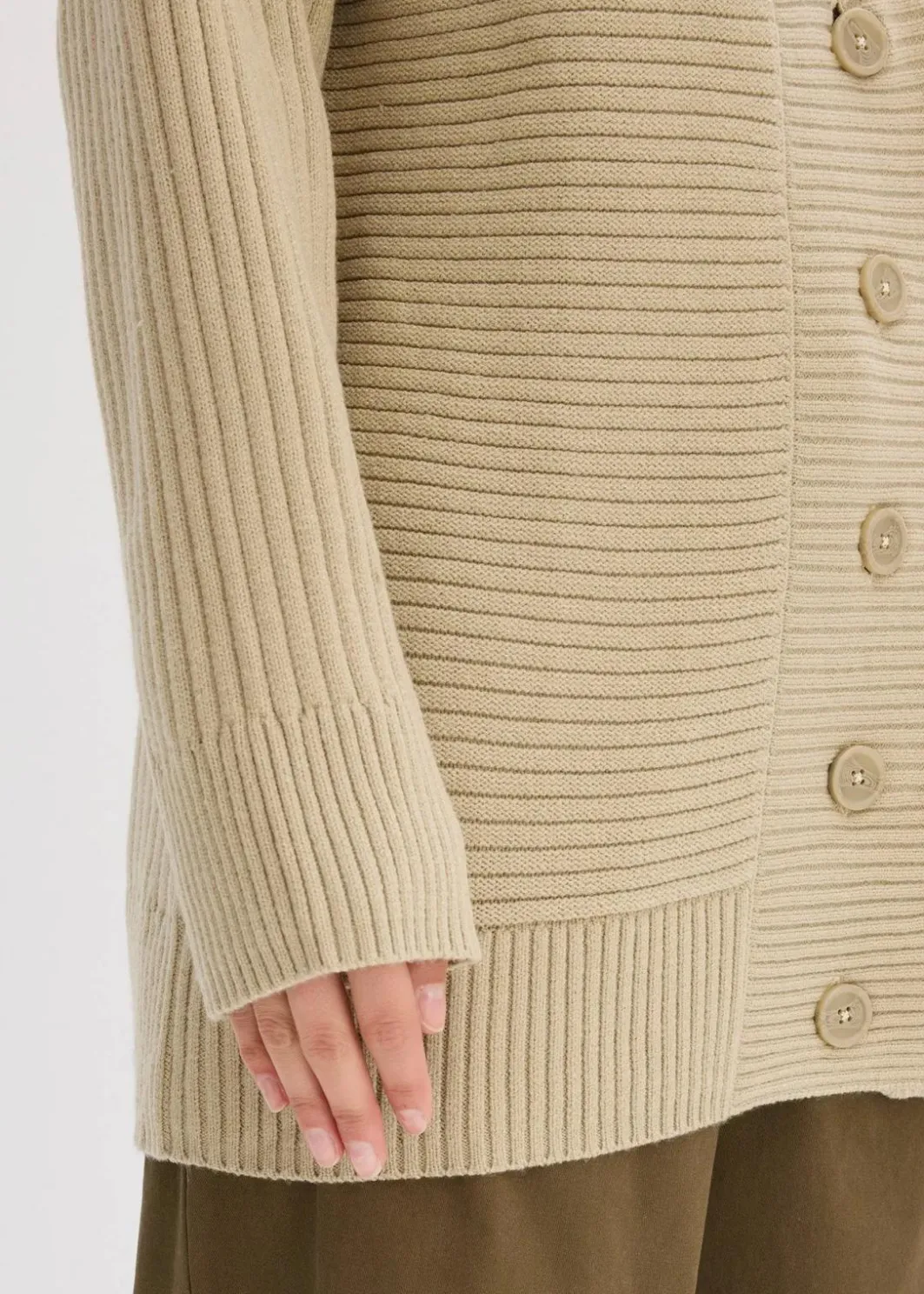 Damen bonprix Bekleidung·Umstandsmode|Bekleidung·Jeans|Cardigan mit Rippstrickmuster