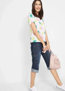 Clearance Cargo Jeans, Mid Waist, Stretch Damen Bekleidung·Shirts & Tops|Jeans