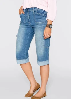 Sale Cargo Jeans, Mid Waist, Stretch Damen Jeans|Bekleidung·Shirts & Tops