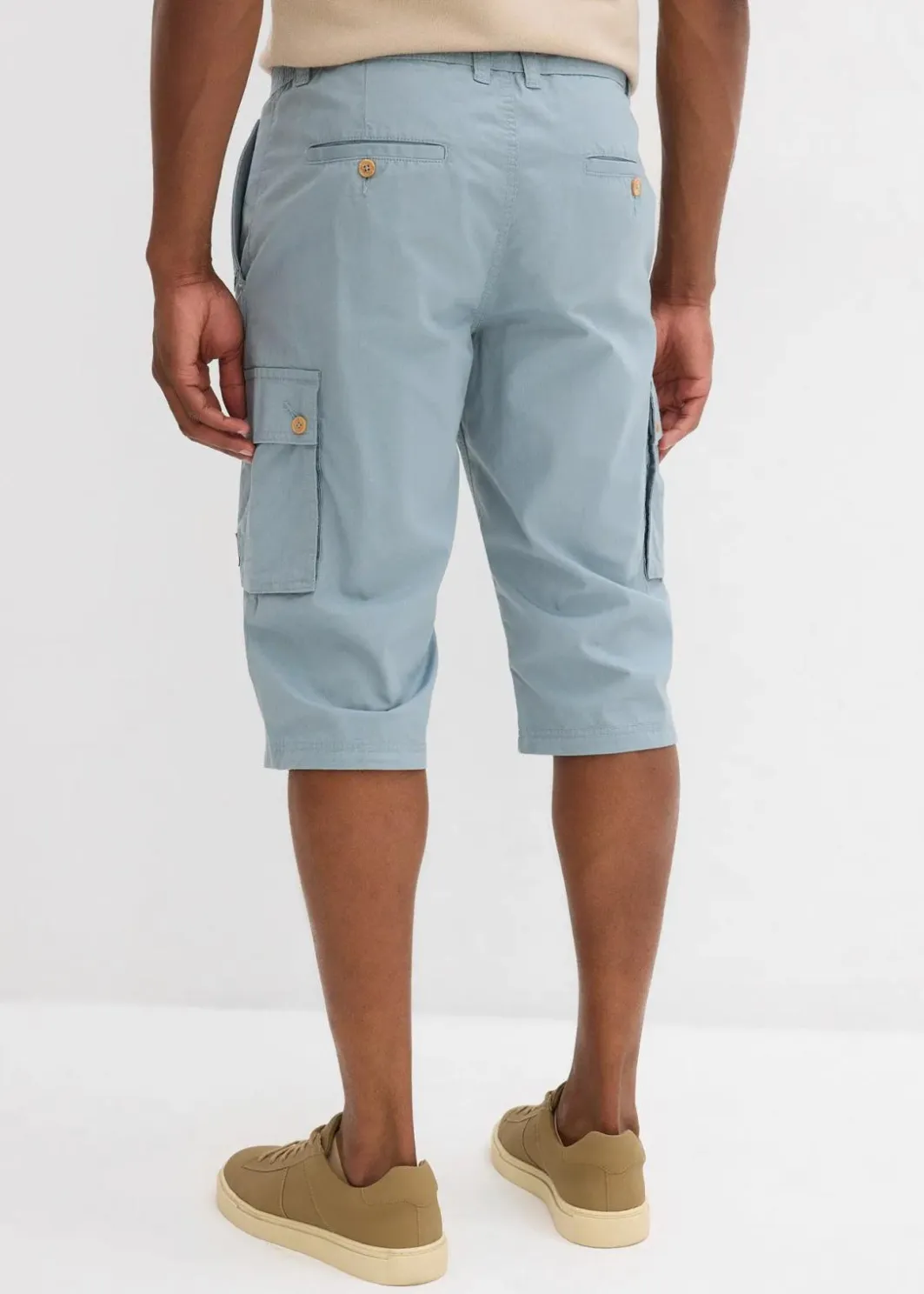 Herren bonprix Shorts|Hosen|Cargo-Bermuda aus reiner Baumwolle, Regular Fit