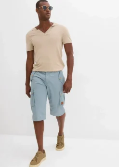 Herren bonprix Shorts|Hosen|Cargo-Bermuda aus reiner Baumwolle, Regular Fit