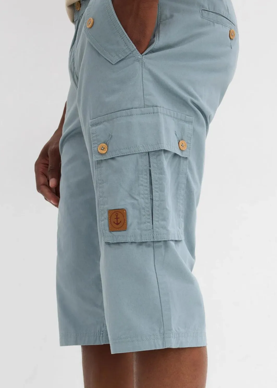 Herren bonprix Shorts|Hosen|Cargo-Bermuda aus reiner Baumwolle, Regular Fit