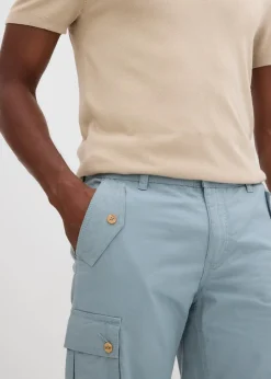 Herren bonprix Shorts|Hosen|Cargo-Bermuda aus reiner Baumwolle, Regular Fit