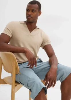 Herren bonprix Shorts|Hosen|Cargo-Bermuda aus reiner Baumwolle, Regular Fit