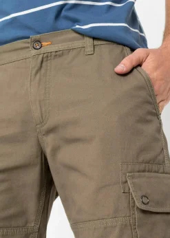 Herren bonprix Hosen|Shorts|Cargo-Bermuda aus reiner Baumwolle, Regular Fit