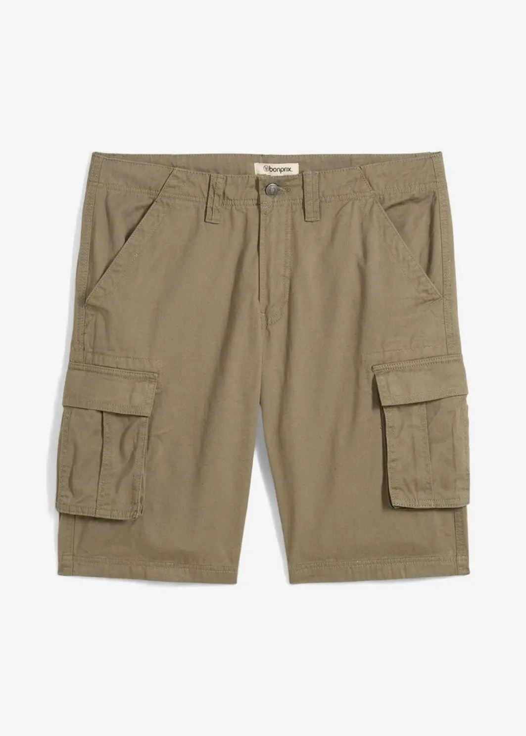 New Cargo-Bermuda aus reiner Baumwolle, Relaxed Fit Herren Hosen|Basics