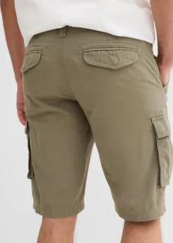 New Cargo-Bermuda aus reiner Baumwolle, Relaxed Fit Herren Hosen|Basics